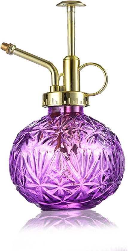 Bicchiere per innaffiare piante - design retro - 240 ml - viola
