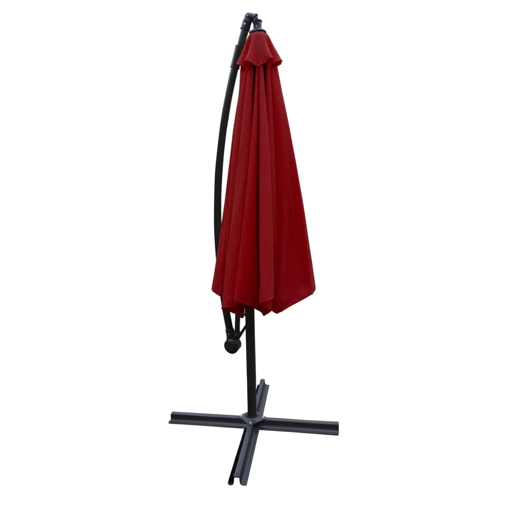 OAHUOmbrello offset rotondo 3,50m diametro rosso
