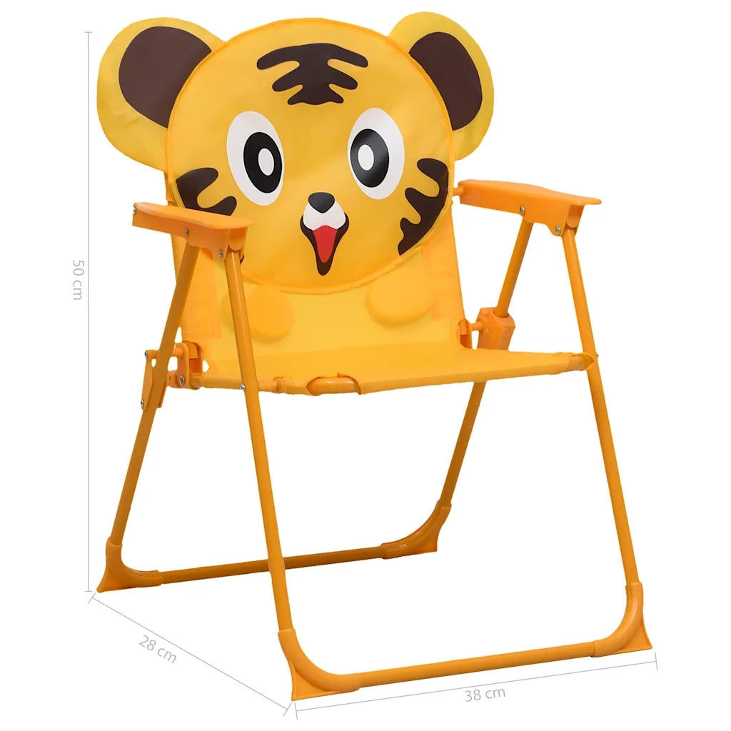 Set da Bistrot da Giardino | Set Salotto da Giardino per Bambini con Ombrellone Giallo