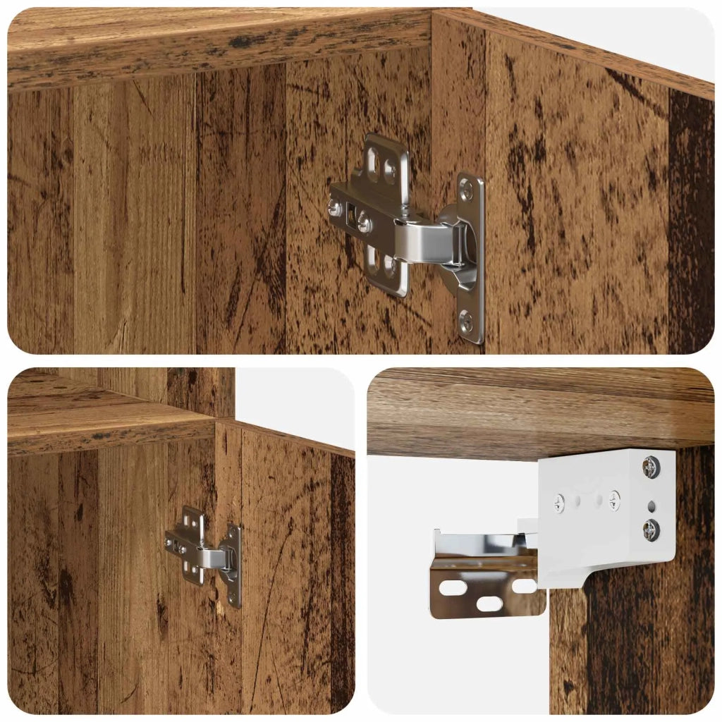 Armadio per la conservazione con ripiani Legno antico 3446667