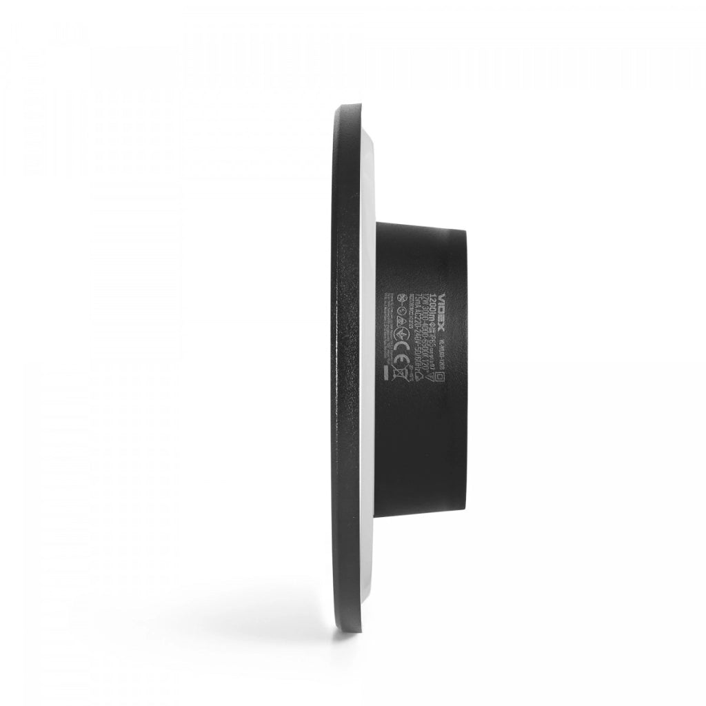 Applique esterna tonda nera Ø18 LED 12W CCT IP65 Videx