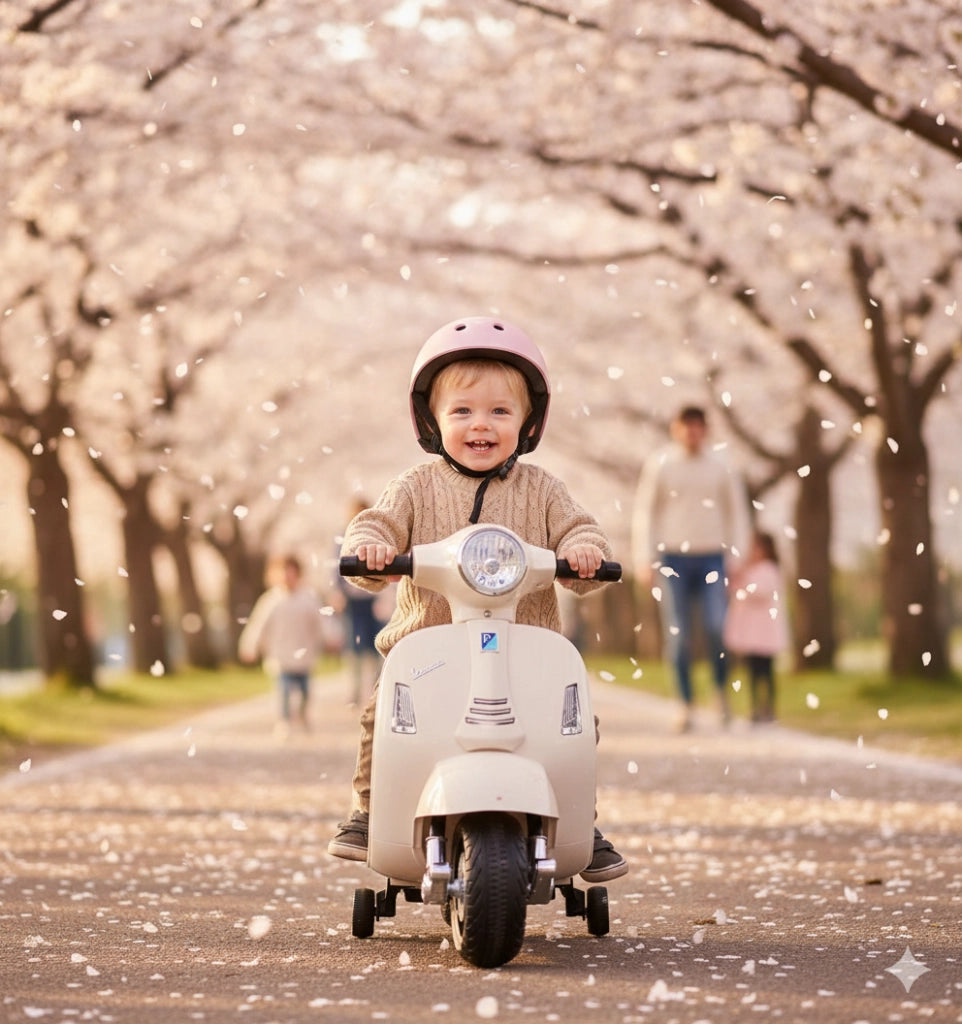 Piaggio Mini Vespa GTS Elettrica 6V per Bambini Bianca