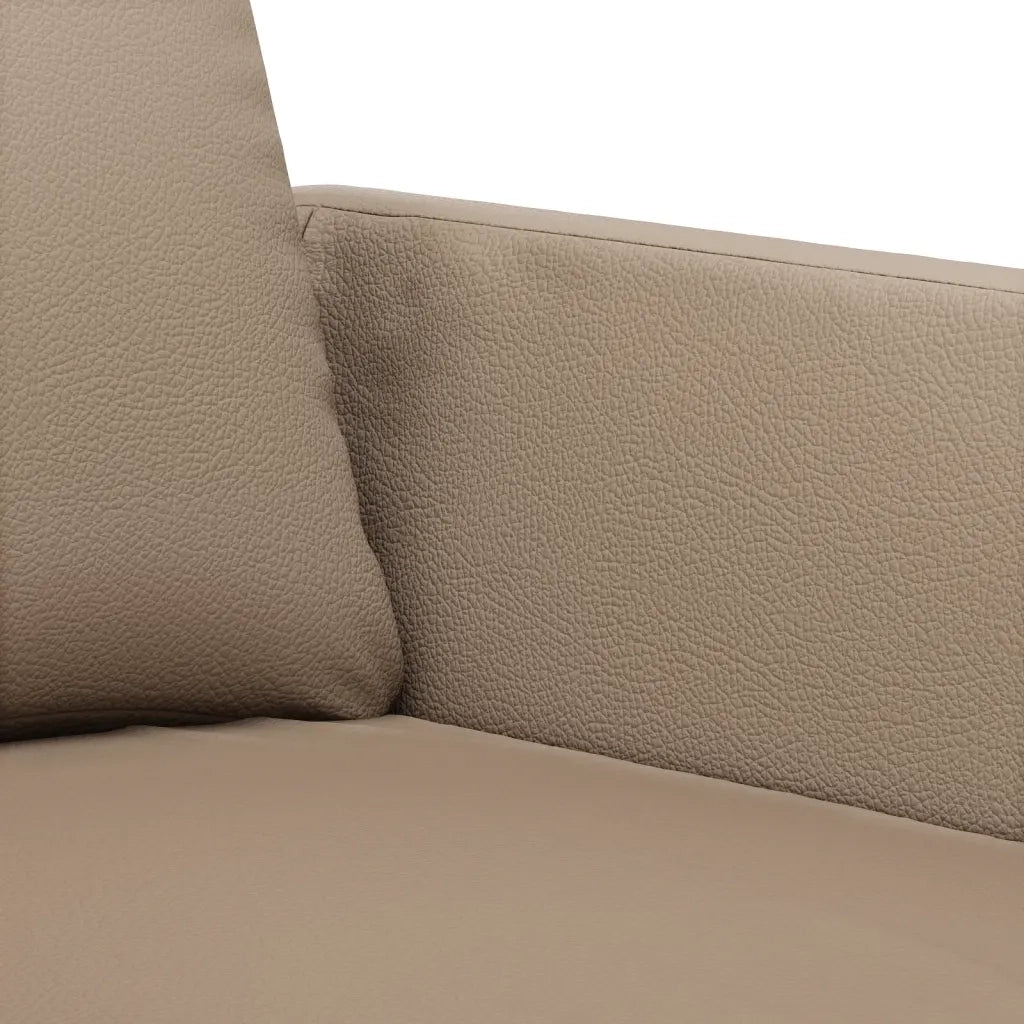 Set di Divani 3 pz con Cuscini cappuccino in Similpelle 3201769