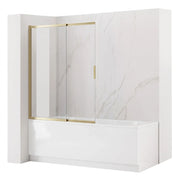 Paravento Vasca Scorrevole Rea Dario Brush Gold 80