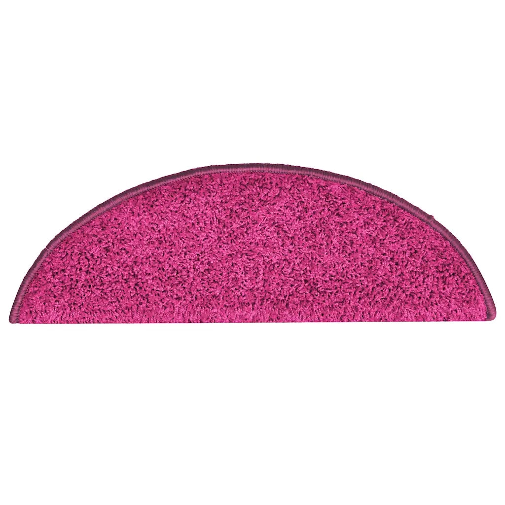 Tappetini per scale 30 pz 56x17x3 cm rosa semicircolari 3365809