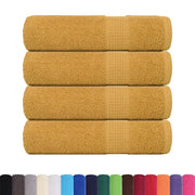 Asciugamani FROGN 4 pz | Teli per bagno Oro 50x100 cm 360 g/m2