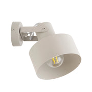 Applique industriale grigio-beige, paralume orientabile E27 Sigma