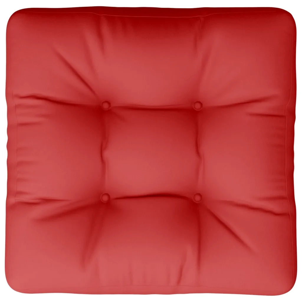 Cuscino per Pallet Rosso 58x58x10 cm in Tessuto