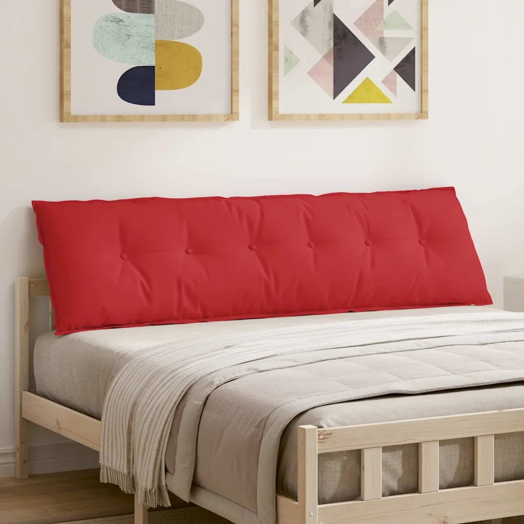 Cuscino per Schiena | Cuscino dorsale Rosso 180 x 19 x 50 cm Tessuto