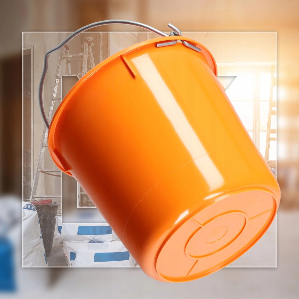 Secchio da costruzione KADAX 12L, in plastica resistente, per malta, ideale per uso domestico e giardinaggio (3 pezzi).