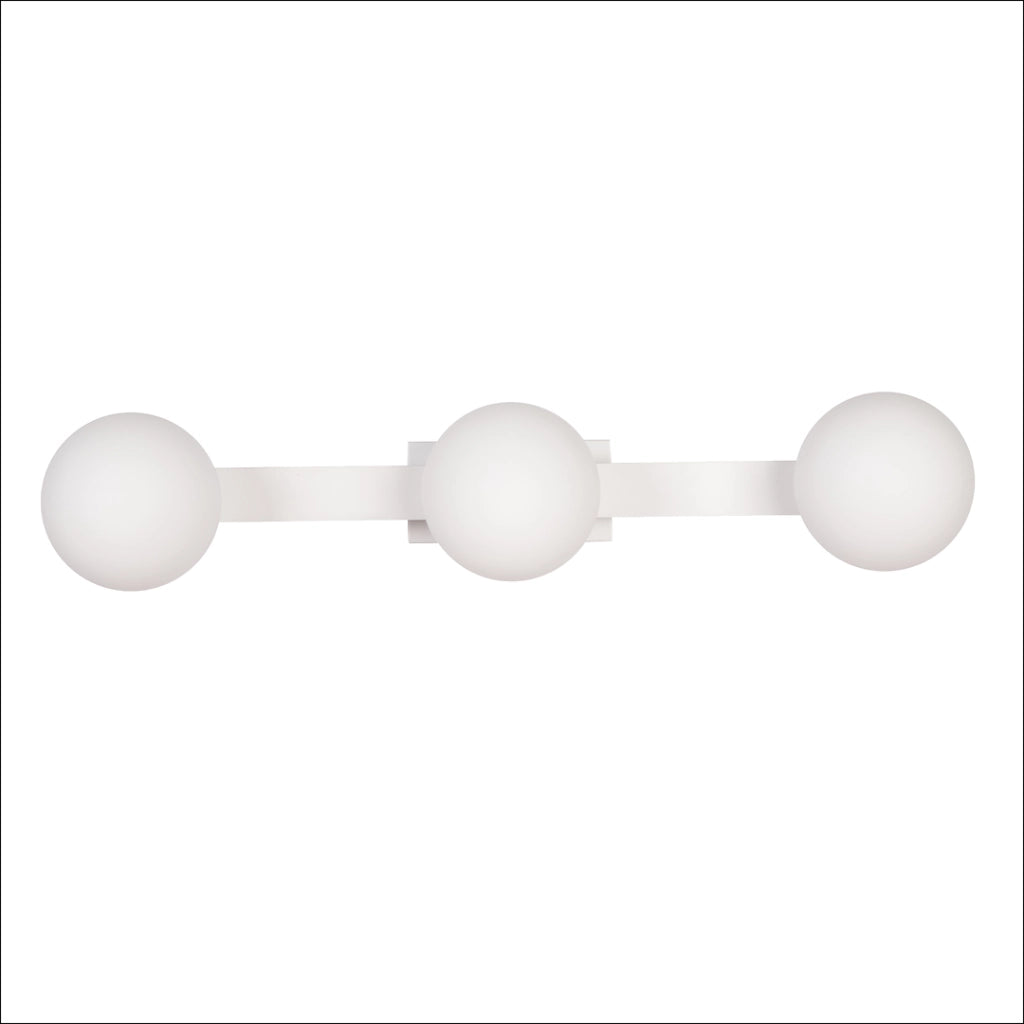Applique bagno moderna bianca LED 9W CCT 3xG9 Magnet