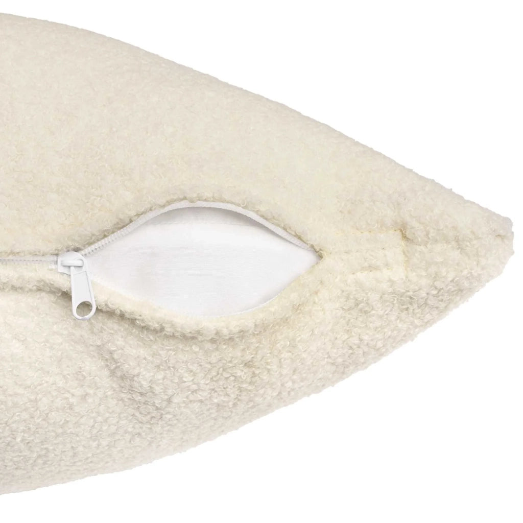 Federa 6 pcs HEERLEN Crema 50 x 80 cm Bouclé 911988