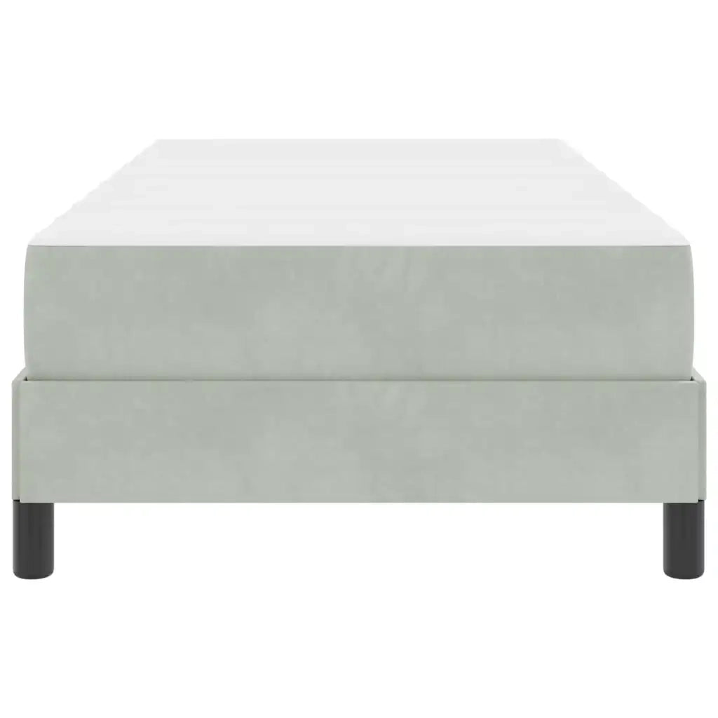 Letto a molle con materasso Grigio chiaro 90 x 190 cm Tessuto 3398659