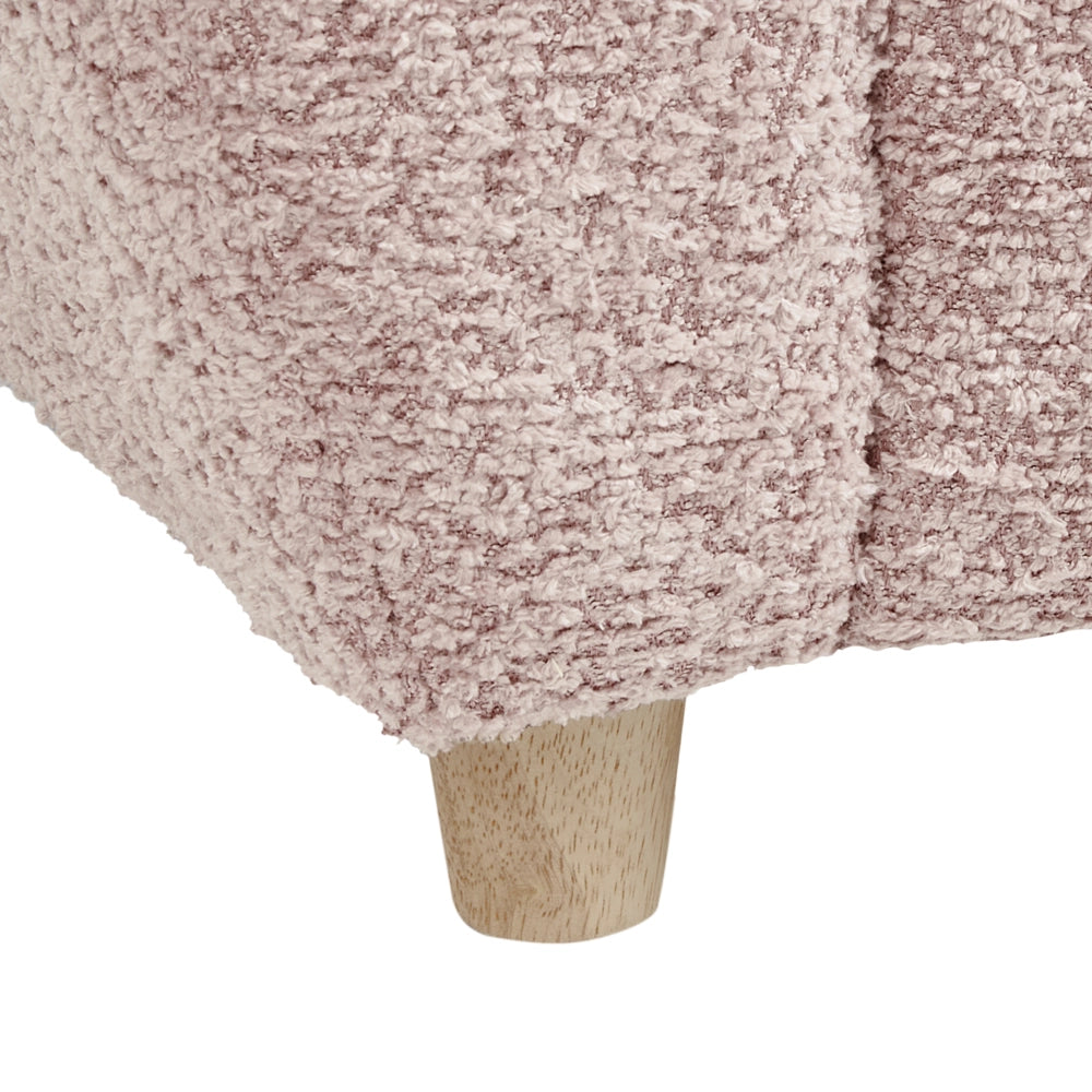 Sedia Rosa Boucle con braccioli per bambini Design moderno