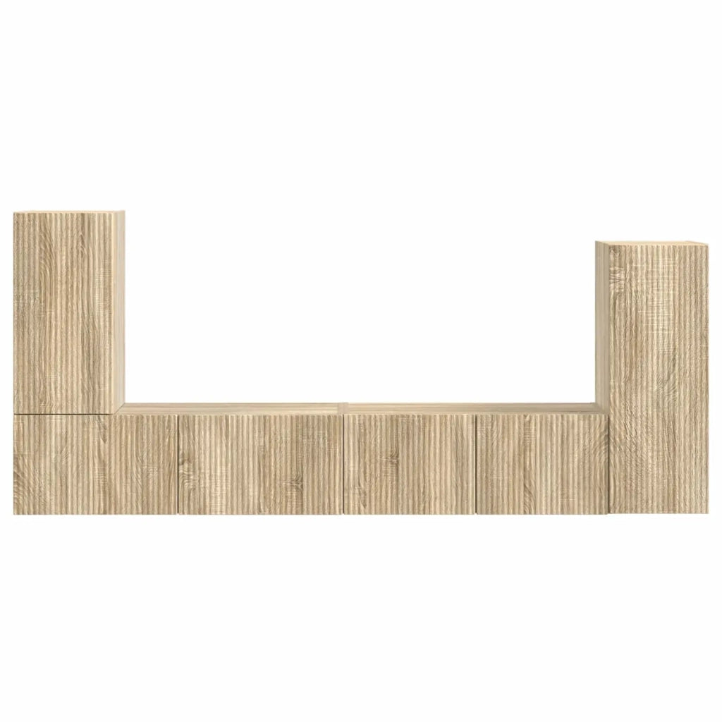 Set mobile TV 4 pcs Rovere Sonoma Legno multistrato 3409116