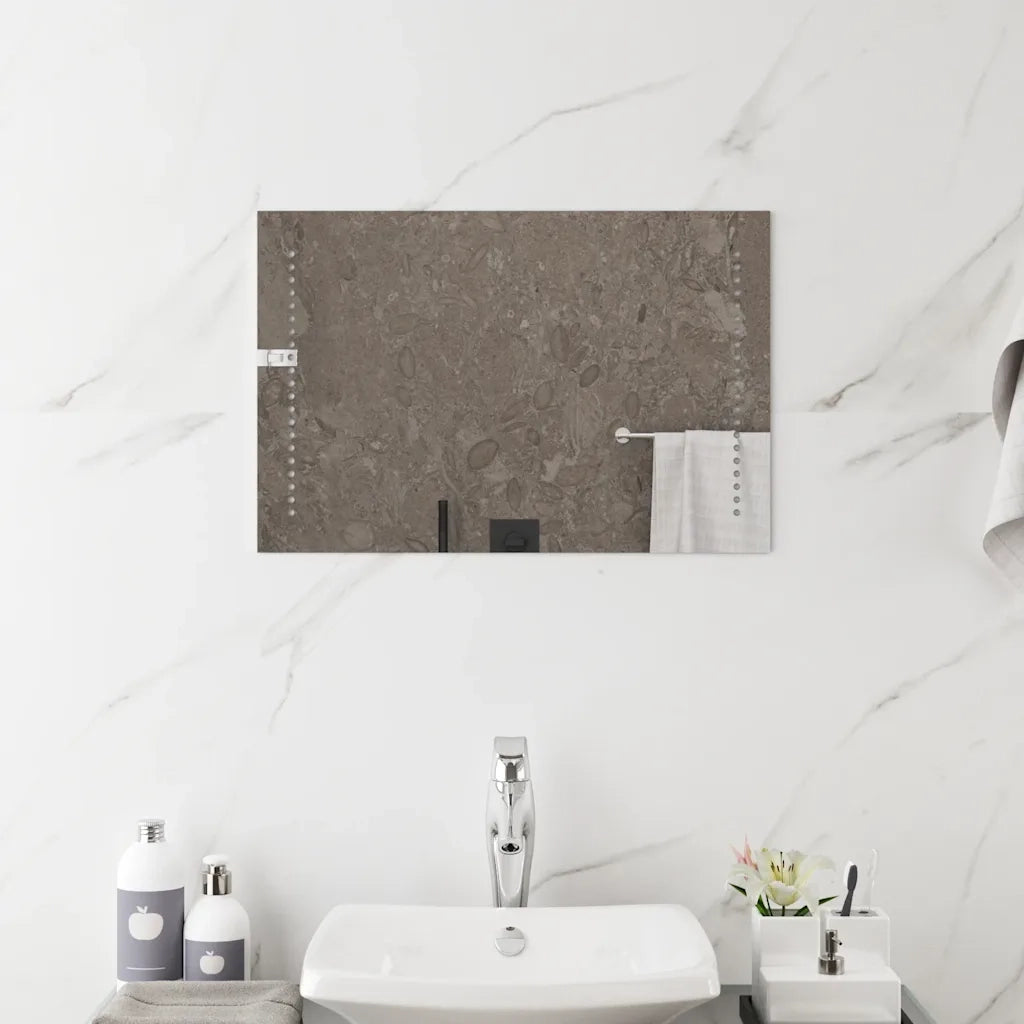 Specchio da Bagno con Luci LED 60x40 cm 151725