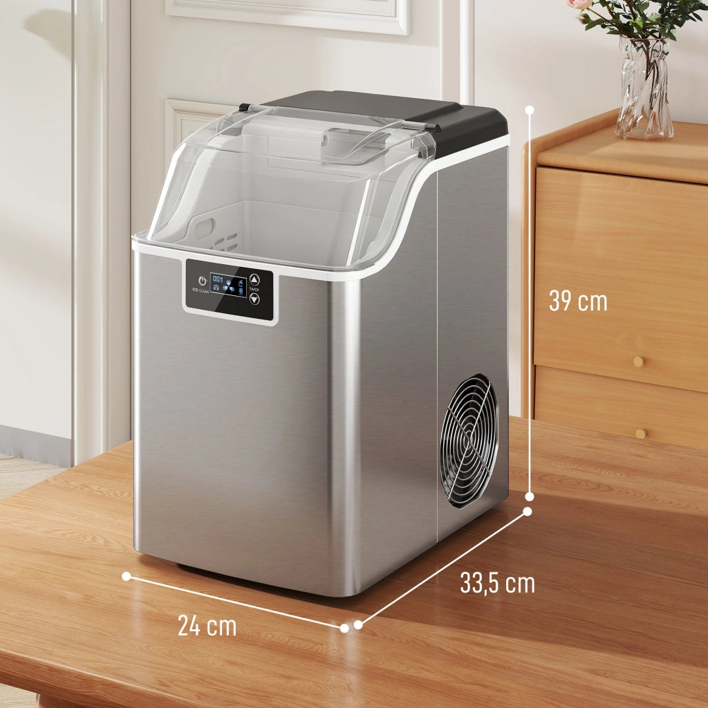 Macchina per ghiaccio ¨C Xylo ¨C 20 kg/24h, serbatoio 2,1 L, argento