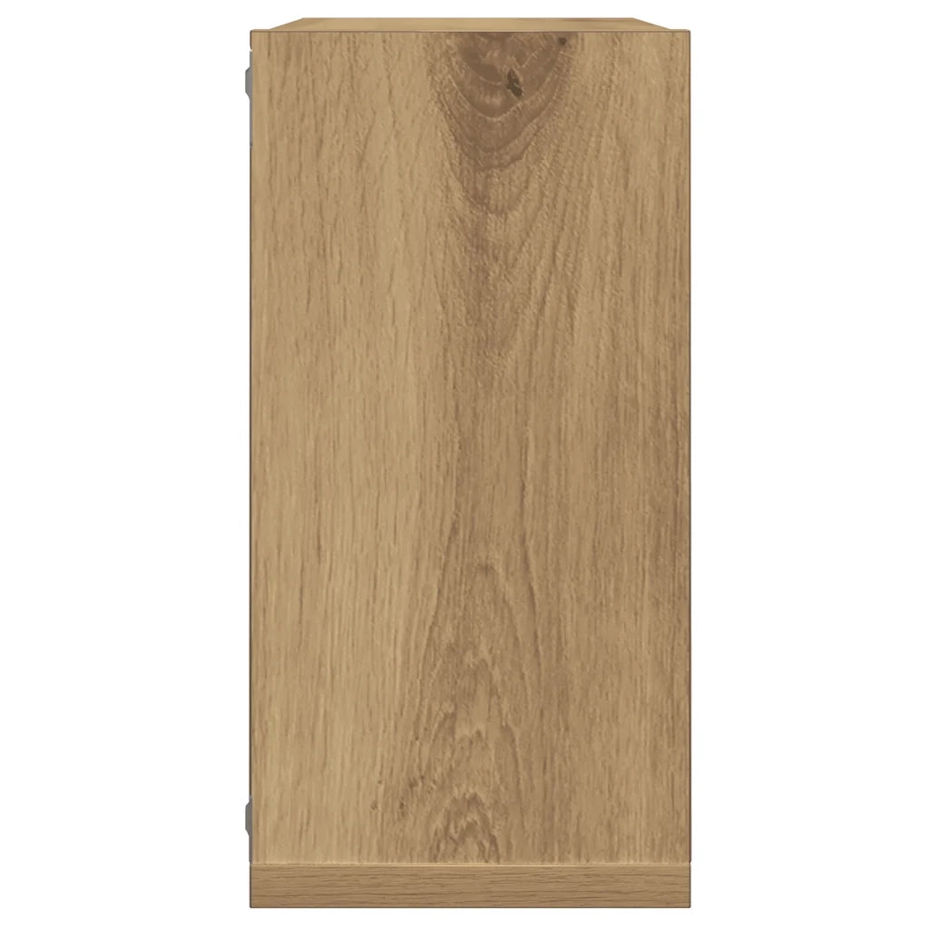 Mensole Parete a Cubo 2 pz Artigianale 30x15x30 cm Truciolato 856579