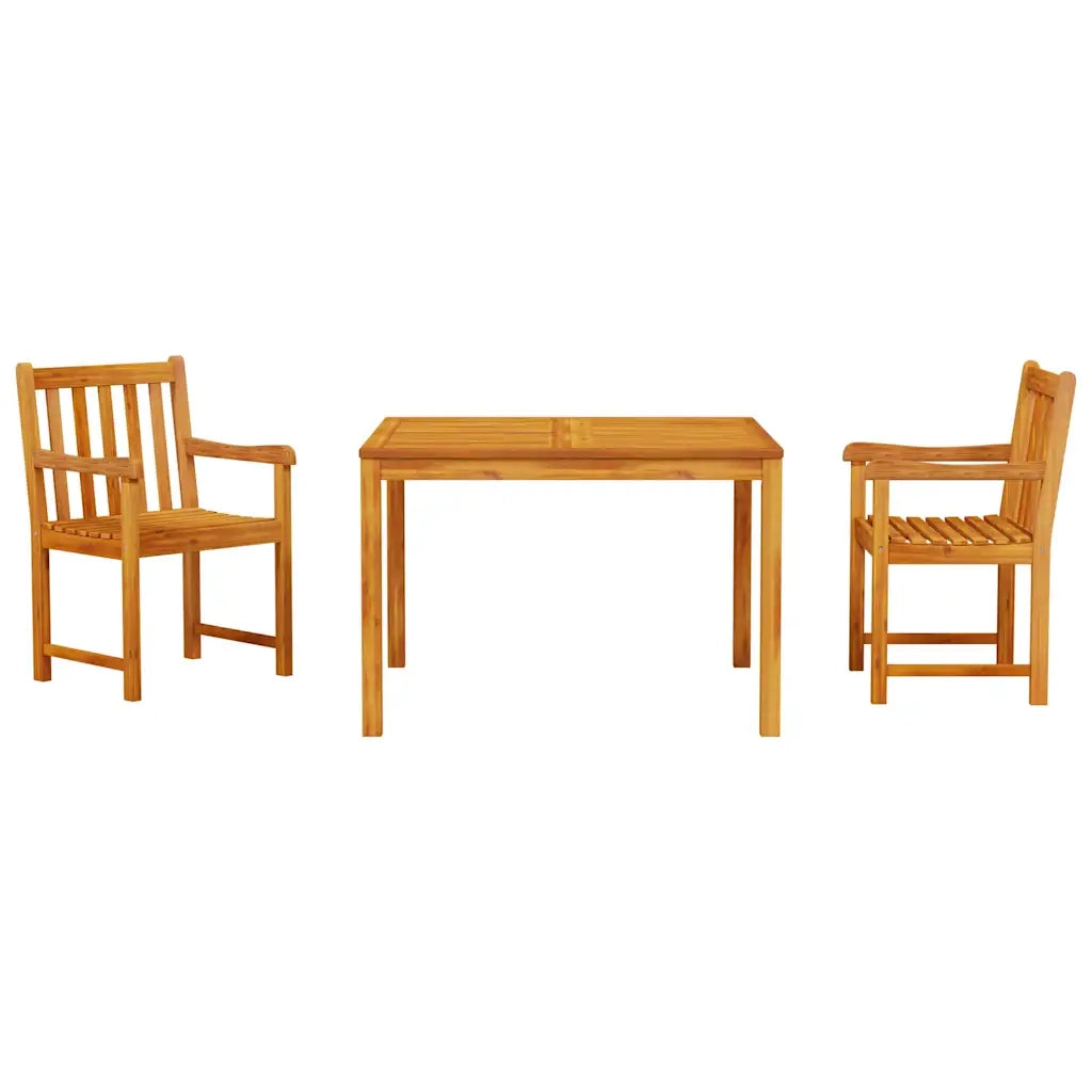 Set da Pranzo per Giardino 3 pcs Marrone 3375645