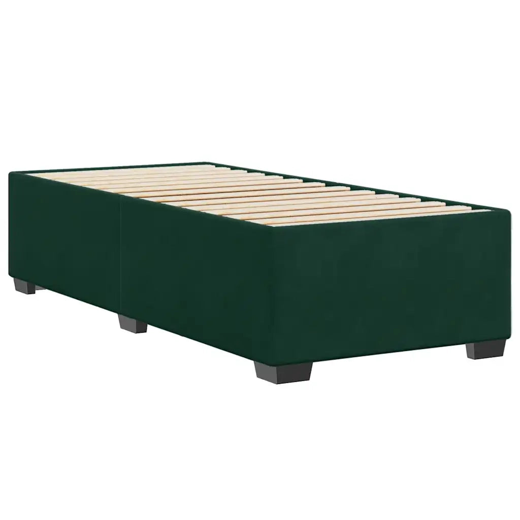 Giroletto senza Materasso Verde Scuro 80x200 cm in Velluto 3284598