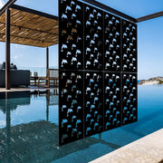 DOLPHIN - Pannello in PVC traforato - Parasole Colore: nero, Misura: 73x148 cm
