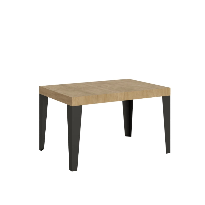 Tavolo allungabile 90x130/234 cm Flame telaio Antracite - Quercia Natura