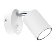 Applique bimbo bianca spot con interruttore Fun GU10 8W Luminex