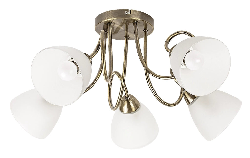 Lampada da soffitto Palomina 5 luci bronzo Rabalux