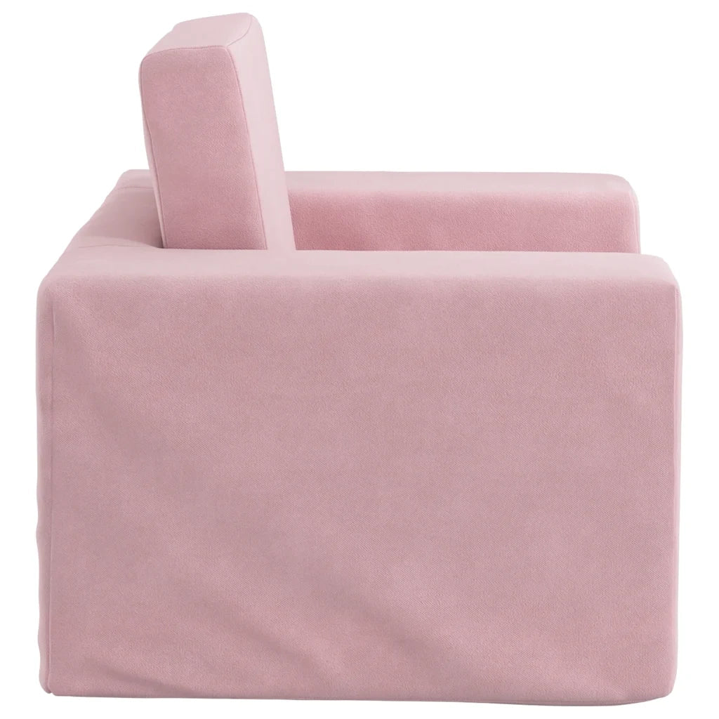 Divano per Bambini Rosa in Morbido Peluche 4104789
