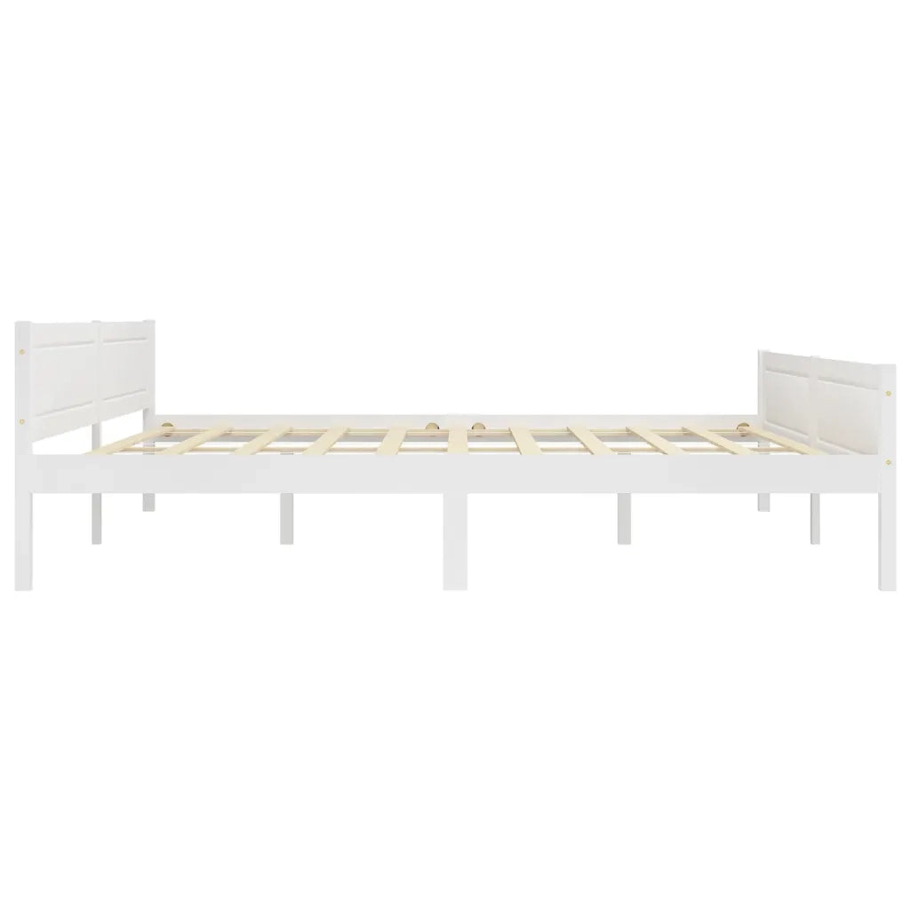 Giroletto Bianco in Legno Massello di Pino 200x200 cm 322109