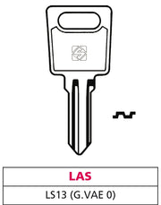 Silca CHIAVE ASC LS13 (G. VAE 0) LAS 10.00 pz