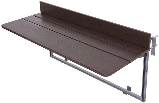 Tavolo per balcone pieghevole - altezza regolabile - profilo in alluminio - impermeabile - duraturo - ideale per superfici piccole - tavolo pieghevole
