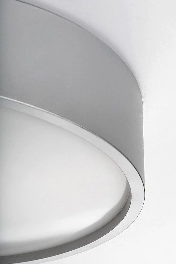 Plafoniera LED rotonda 28cm 18W argento IP44 Rabalux