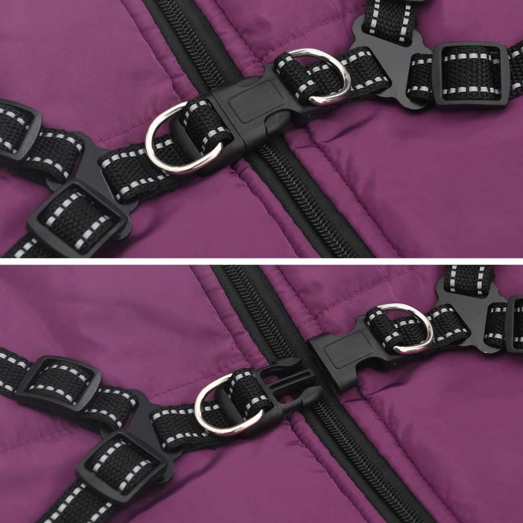 Cappotto per Cani Viola L48 Pile e Poliestere 3422526