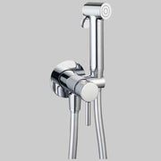 KIT DOCCETTA SHUTOFF TONDA CON PRESA ACQUA  Cromato     MADE IN ITALY