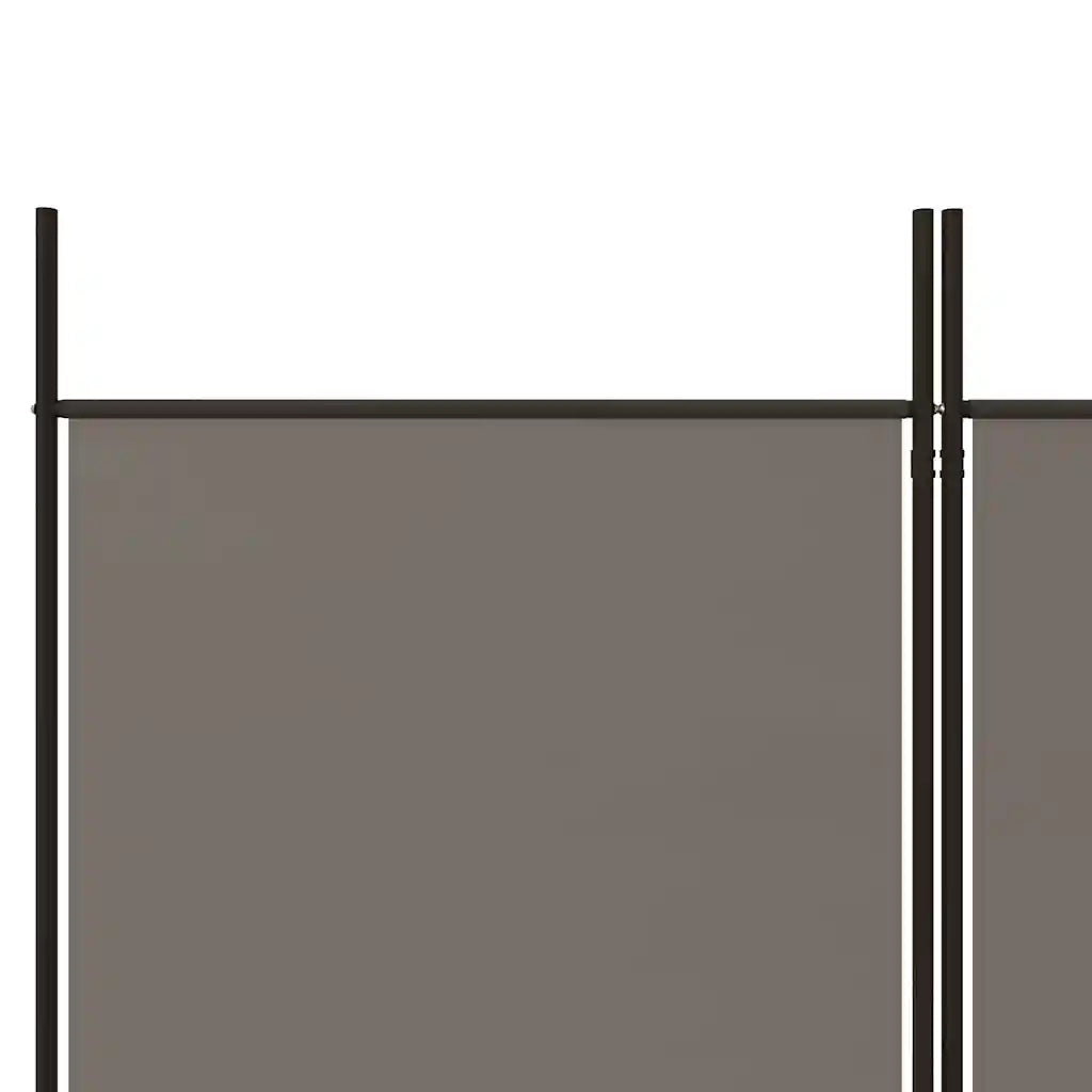 Divisorio Ambienti | Divider per stanze | Paravento a 4 Pannelli Antracite 200x220 cm Tessuto