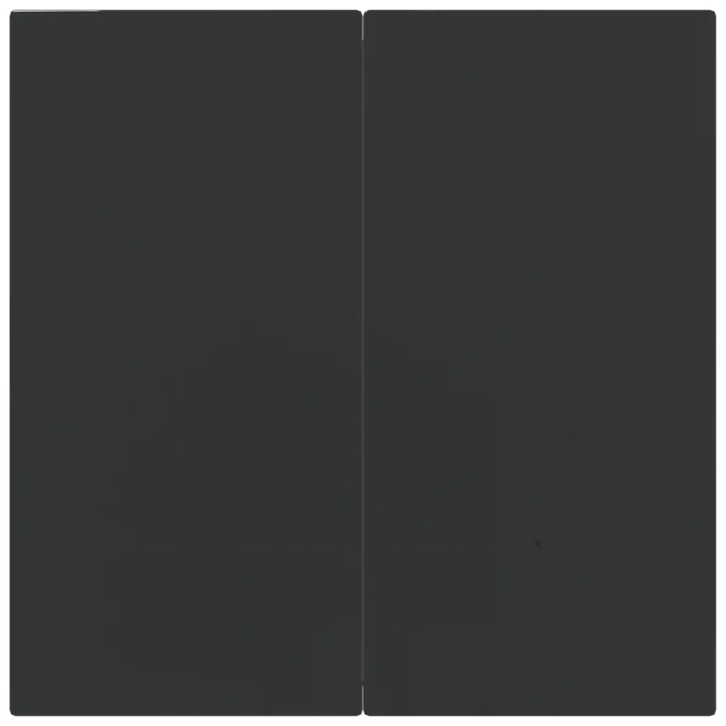 Set Salotto Giardino 3 pz | Set di Mobili da Esterno con Cuscini Nero e Grigio Polyrattan