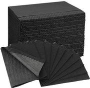 Pacchetto di 50 Grembiuli Premium da Indossare e Smettere - Impermeabile - Multifunzionale (Nero)