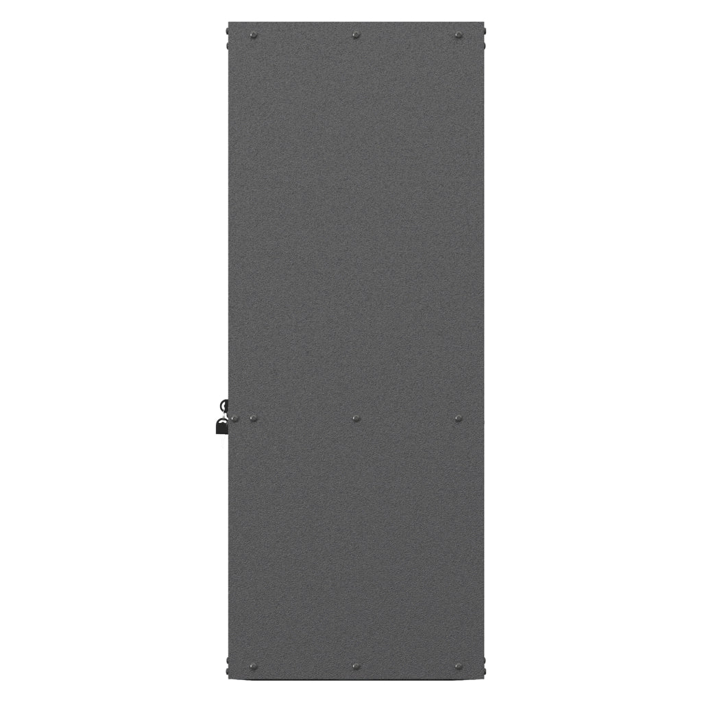 Armadio per attrezzi in metallo con ante e cassetti ¨C Minimal ¨C grigio 75x77x30