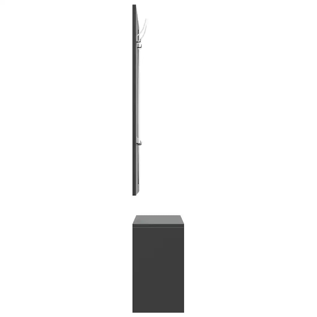 Set Scarpiere | Mobile per scarpe 3 in 1 Nero in Legno Multistrato