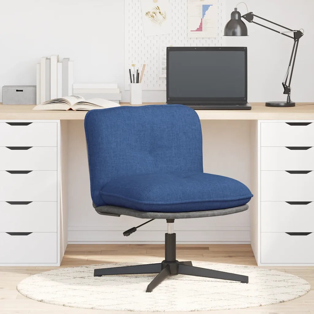 Sedia da Ufficio Girevole Blu in Tessuto 4105393