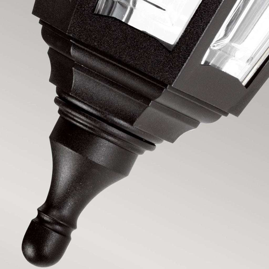 Applique esterna classica nera E27 60W Kinsale Elstead