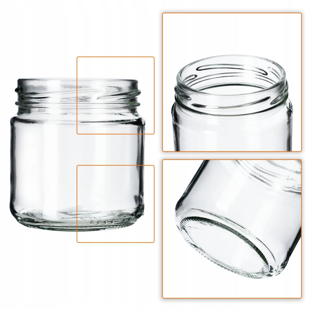 Barattoli per conserve KADAX Lerma 200 ml 10 pezzi 66 mm + coperchi "Cuori"