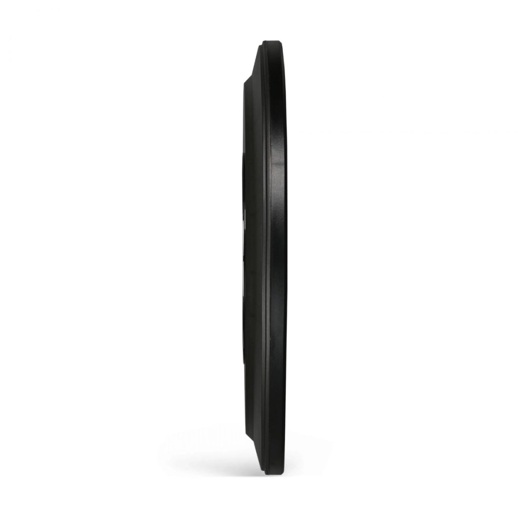 Plafoniera LED nera retroilluminata Ø30cm 22W CCT IP54