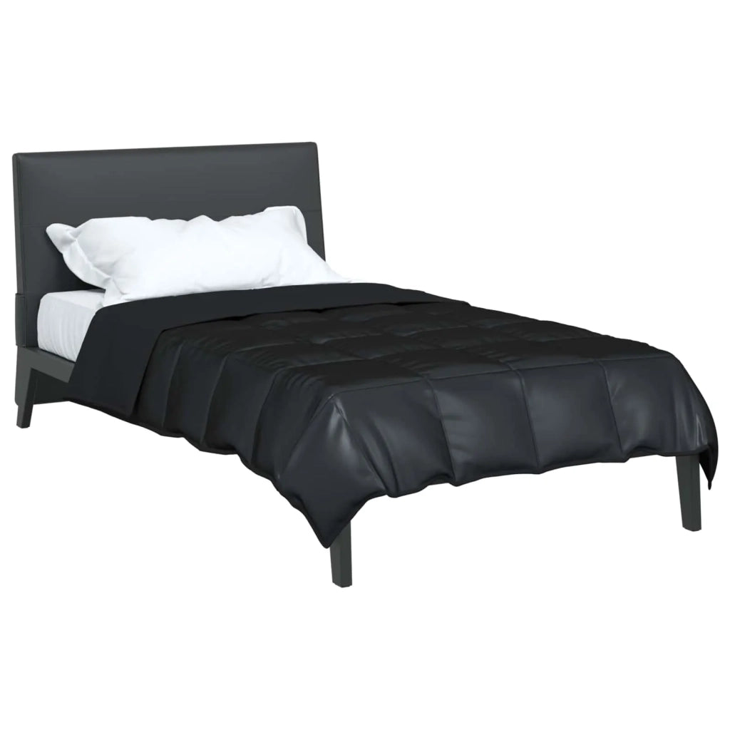 Piumone | Duvet Estivo Nero 155 x 220 cm Satin e Micropile