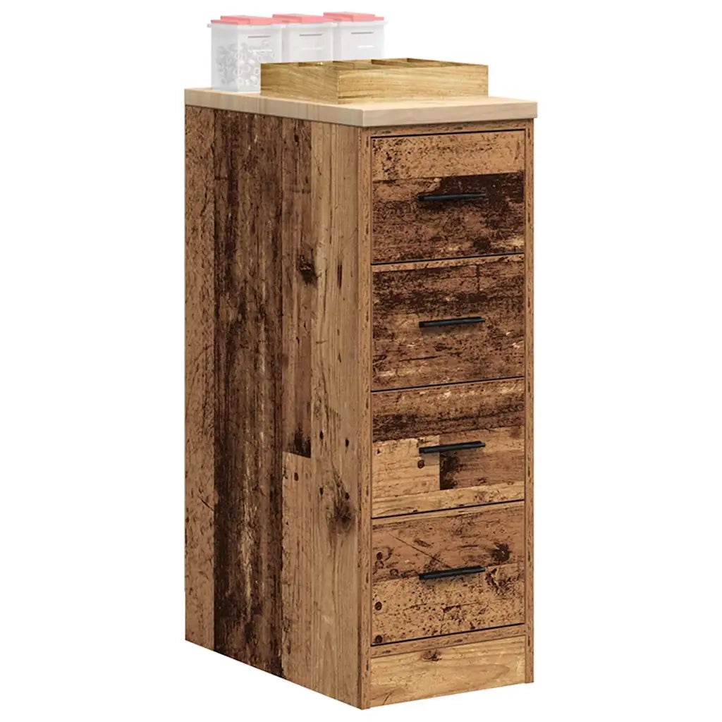 Armadietto per Garage in Legno Vecchio 30x51x85 cm 860587