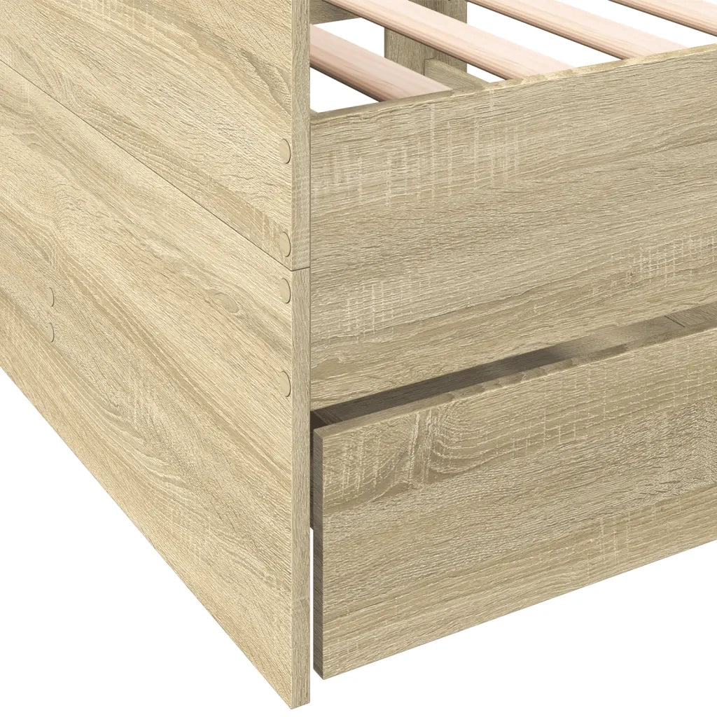 Divano Letto con Cassetti senza Materasso 100x200 cm