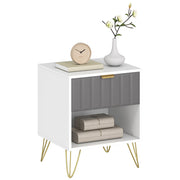 Comodino ¨C zephmum ¨C bianco 45x40x55