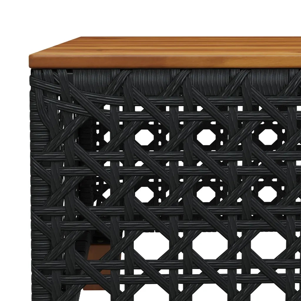 Set Divani da Giardino con Cuscini 7pz Nero Polyrattan 3261878