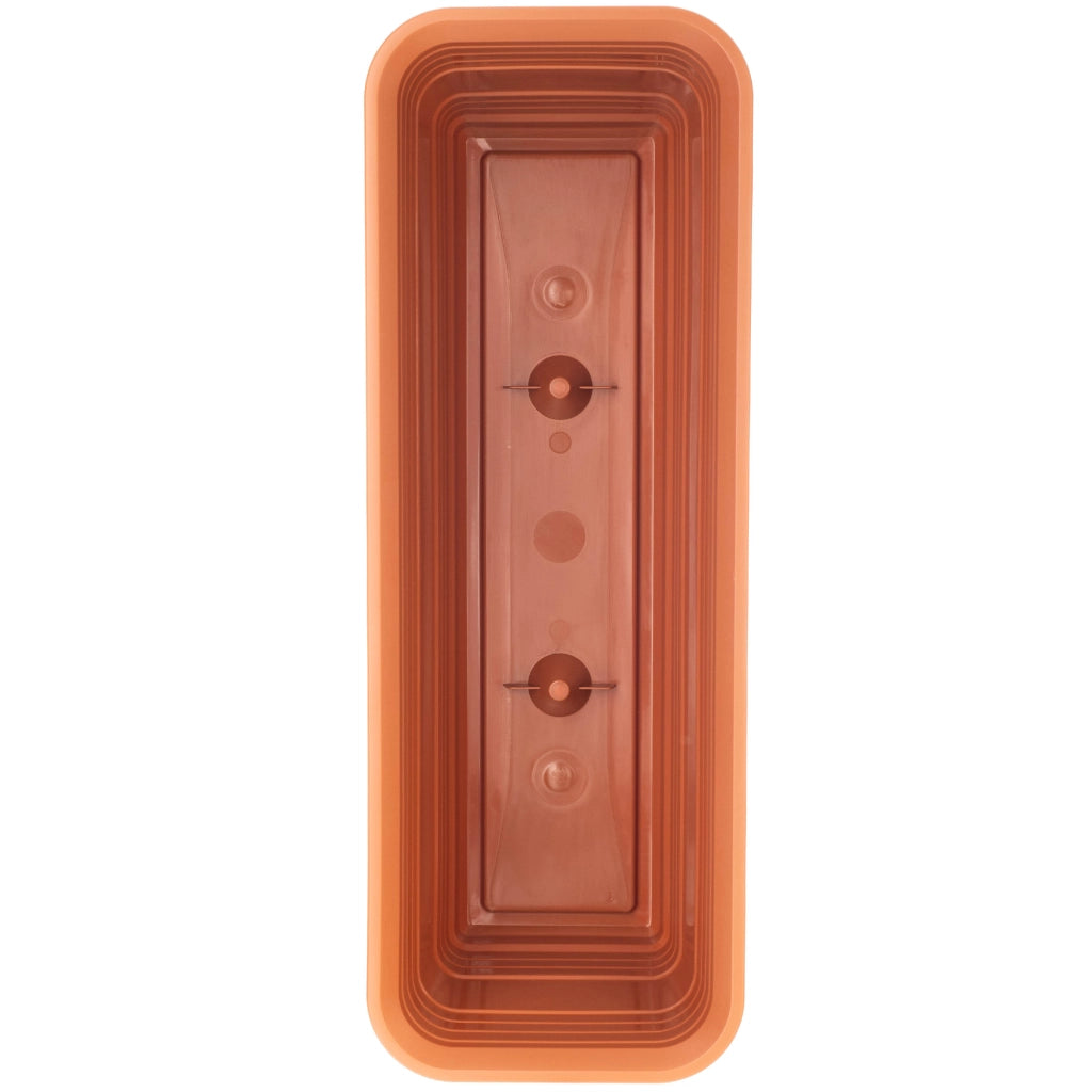 Vaso da fiori per balcone KADAX, 50 cm, rosso mattone.